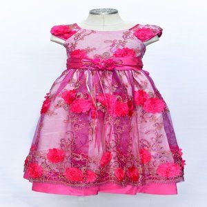 Pink Girls Party Dress